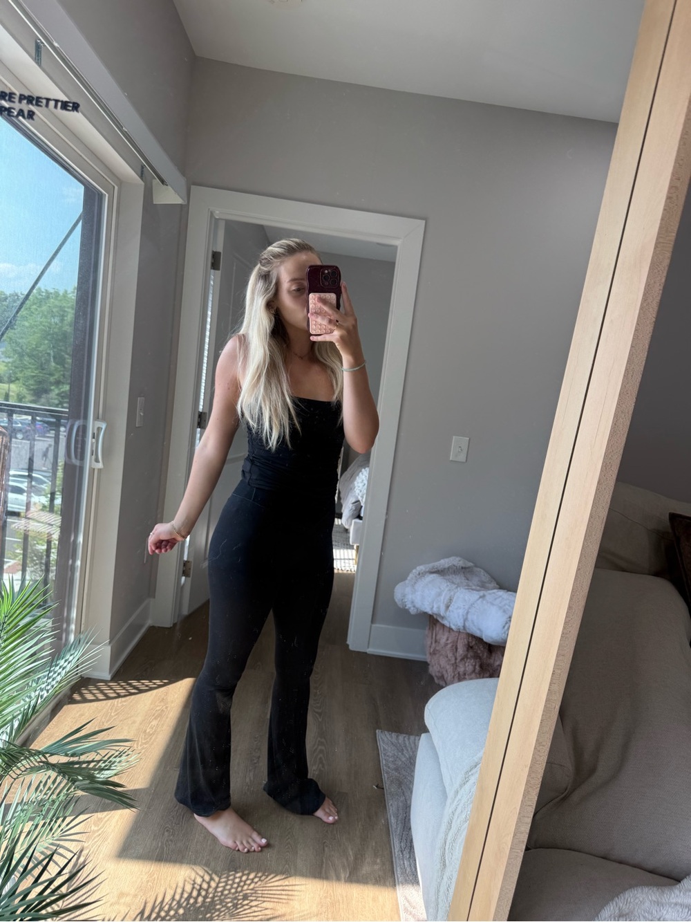 AERIE crossover flare leggings S - Picture 2 of 4